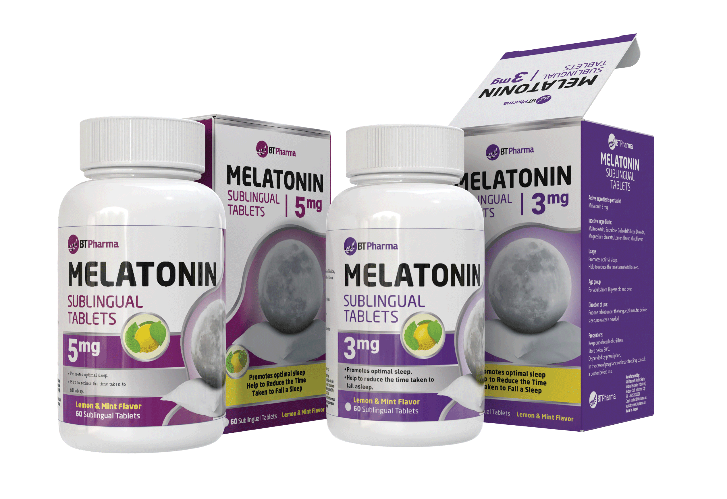 BTPharma Melatonin Sublingual Tablets | Fast Sleep Support