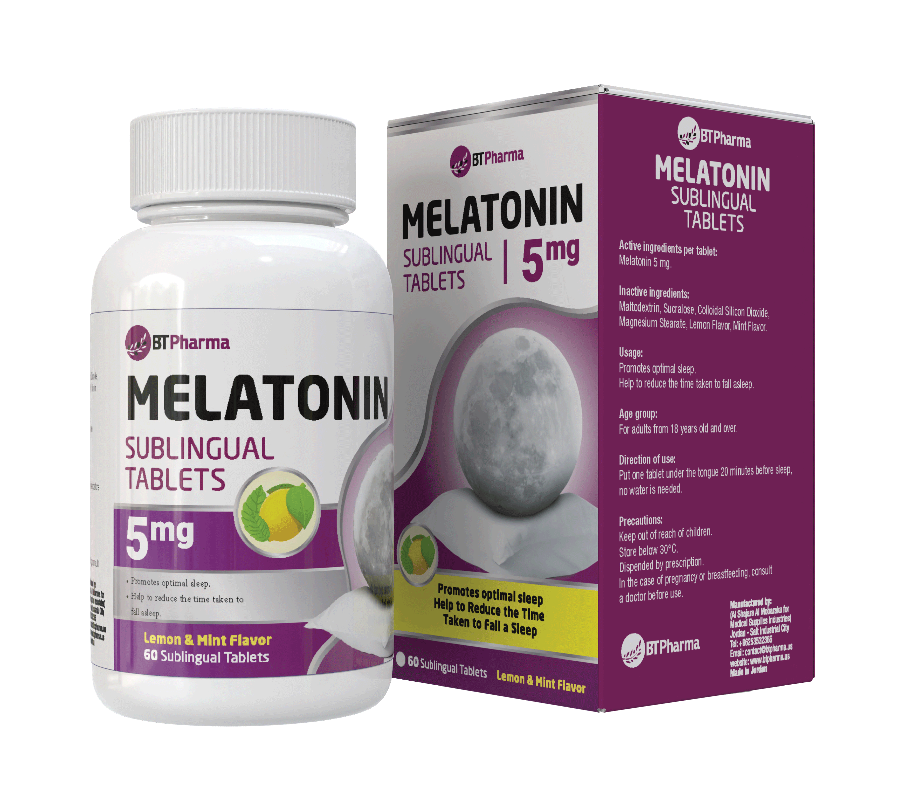 BTPharma Melatonin Sublingual Tablets | Fast Sleep Support