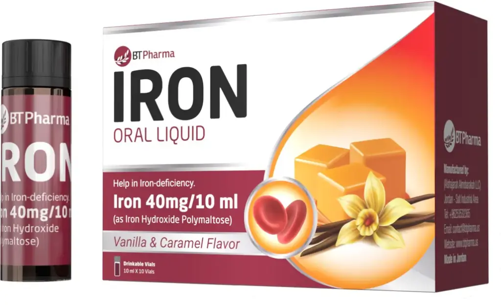 BTPharma Iron Oral Liquid (40mg/10ml) - 10 Vials