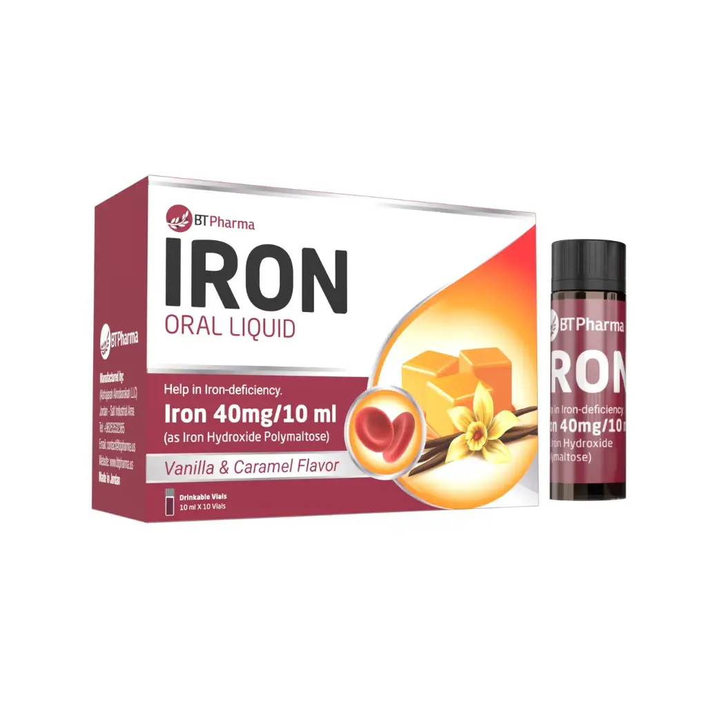BTPharma Iron Oral Liquid (40mg/10ml) - 10 Vials