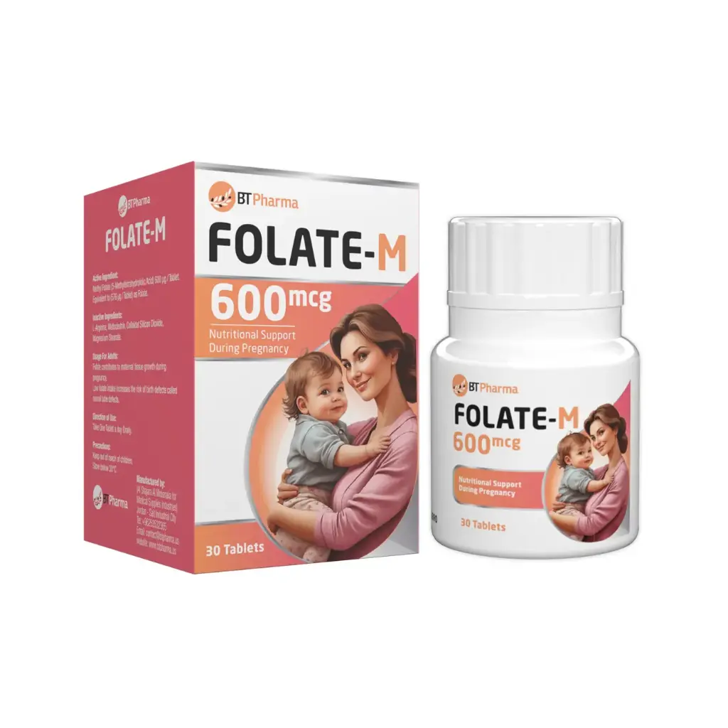 BTPharma Folate M 600 mcg (30 Tab.)
