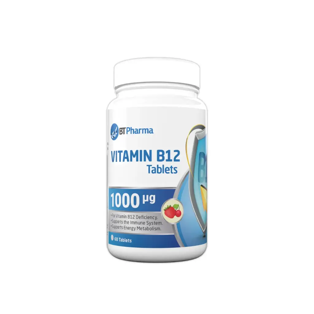 BT Pharma Vitamin B12 Tablet 1000 mcg (60 Tab.)
