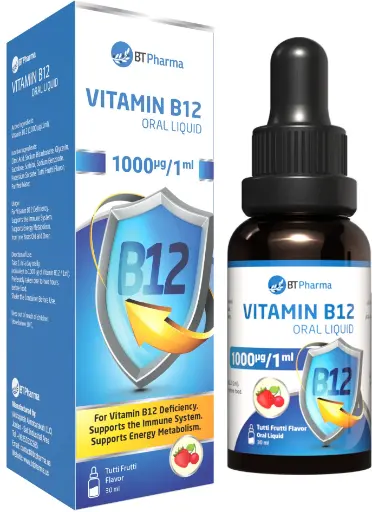 [FP034] BT Pharma Vitamin B12 Liquid (1000mcg/1ml) - 30ml