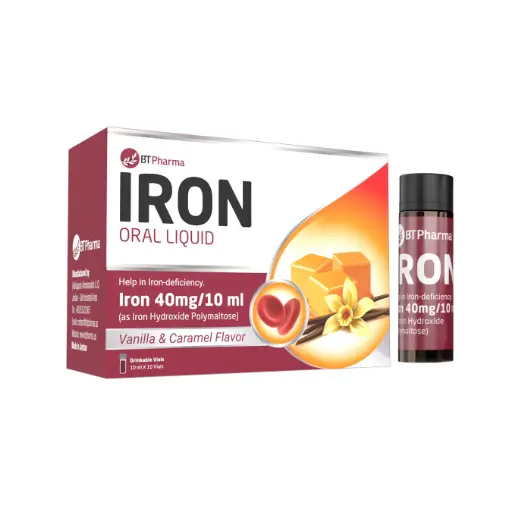 [FP025] BTPharma Iron Oral Liquid (40mg/10ml) - 10 Vials