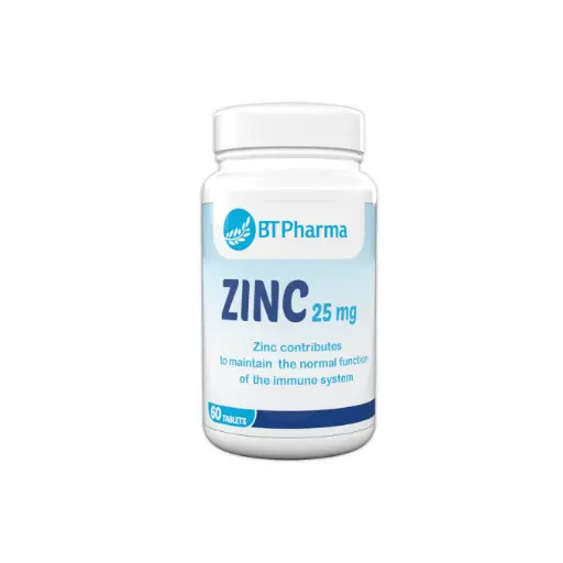 [FP005] BTPharma Zinc 25mg ( 60 Tab.)