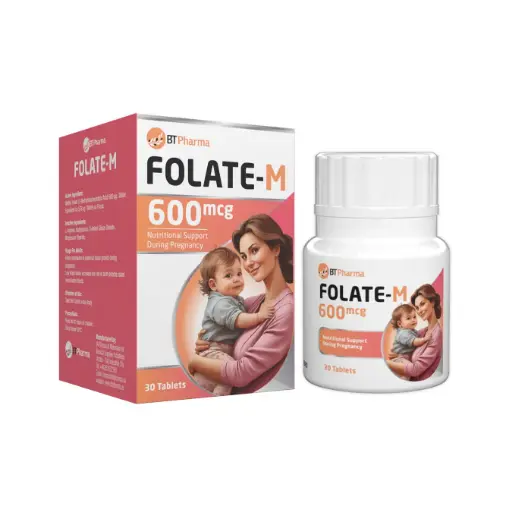 [FP076] BTPharma Folate M 600 mcg (30 Tab.)